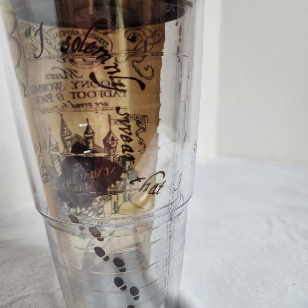 Tervis Harry Potter Marauders Map Insulated Tumbler Travel W/ Lid 24oz see photo